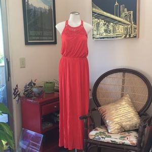 3/$12 **NWT Maxi Dress w/ Crochet Neckline**